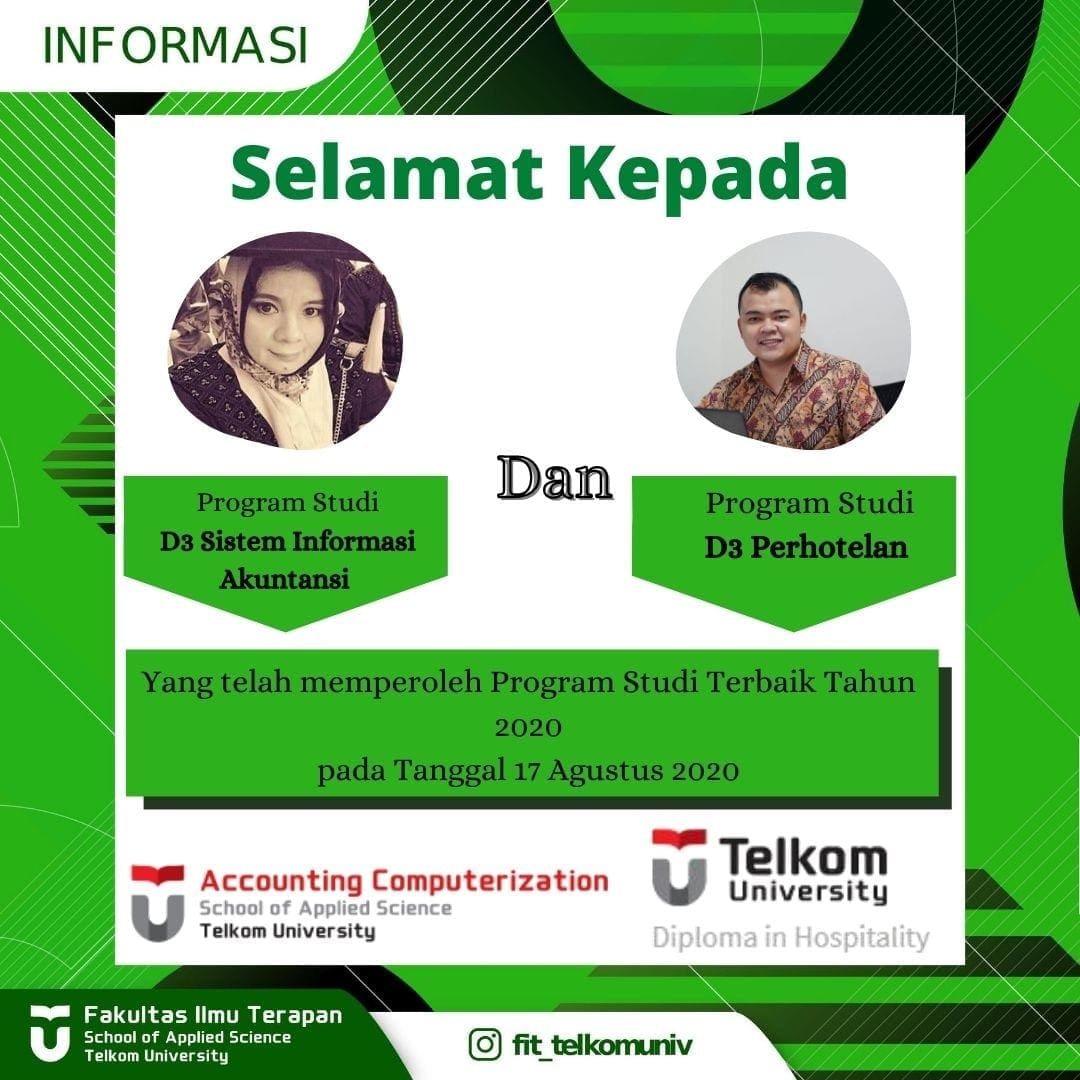 Program Studi Terbaik di Fakultas Ilmu Terapan Tahun 2020