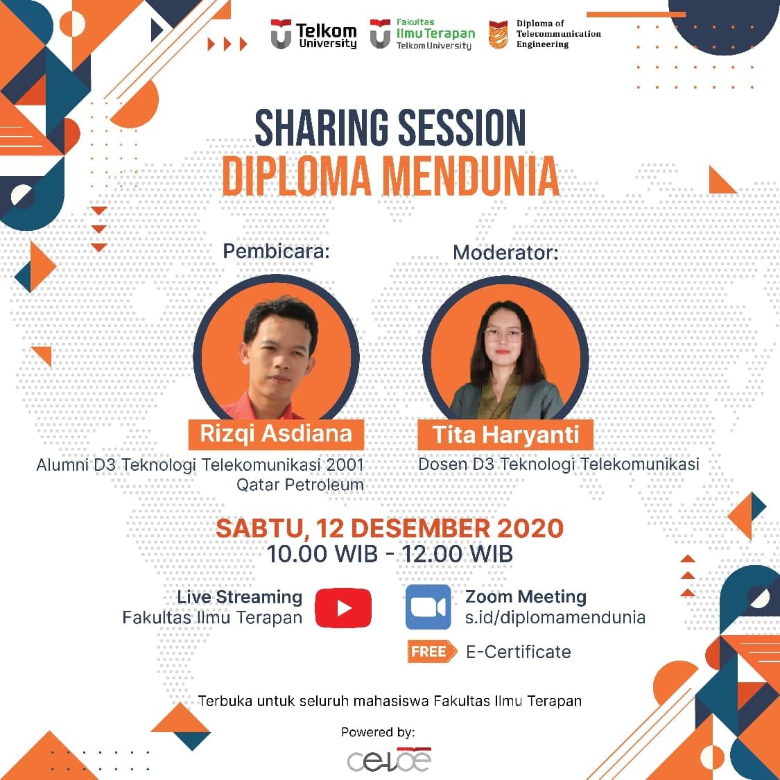 Sharing Session by D3 Telecommunication Technology with the theme “Global Diploma”