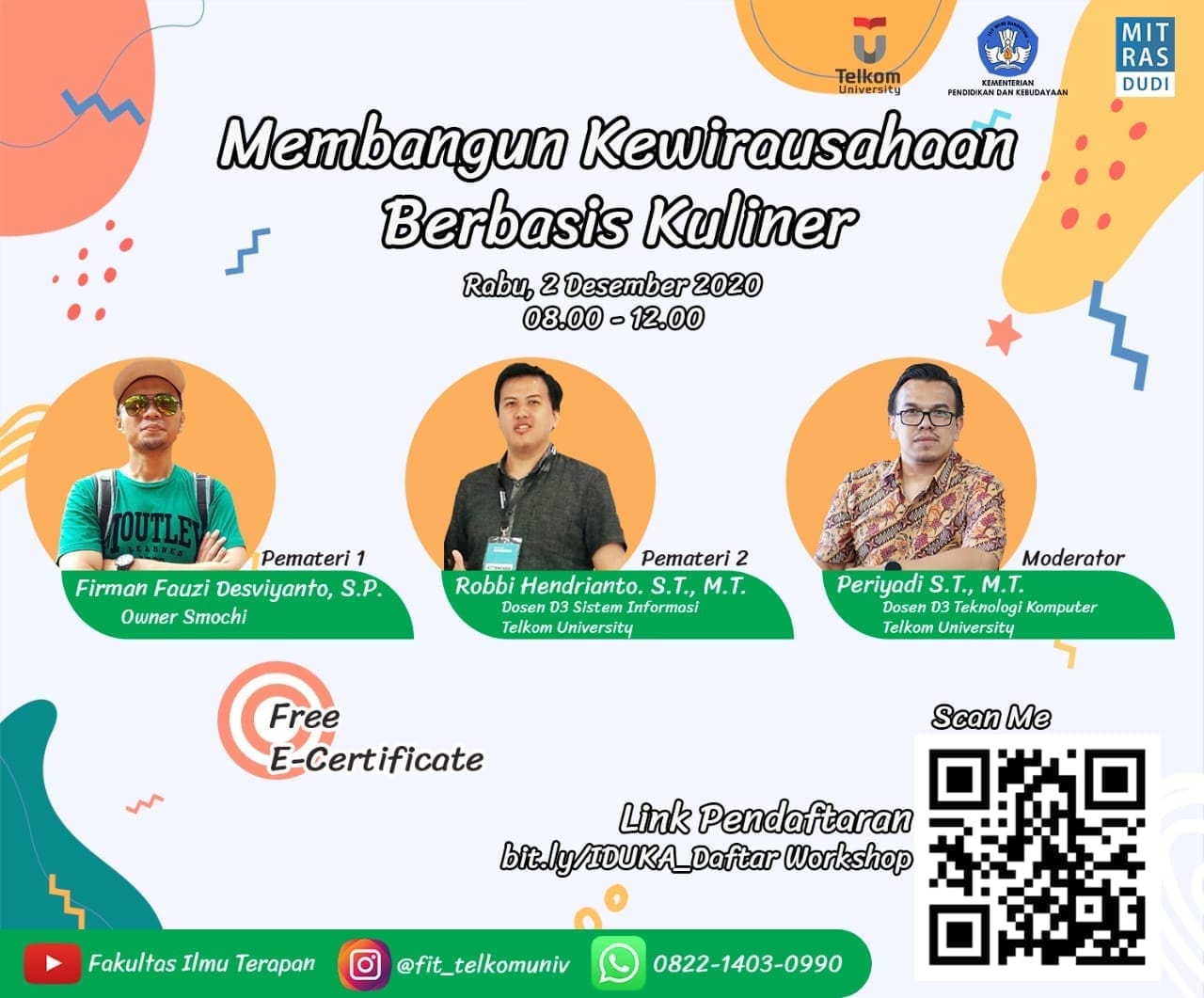 Workshop activities by D3 Information Systems with the title “Building Culinary-Based Entrepreneurship”