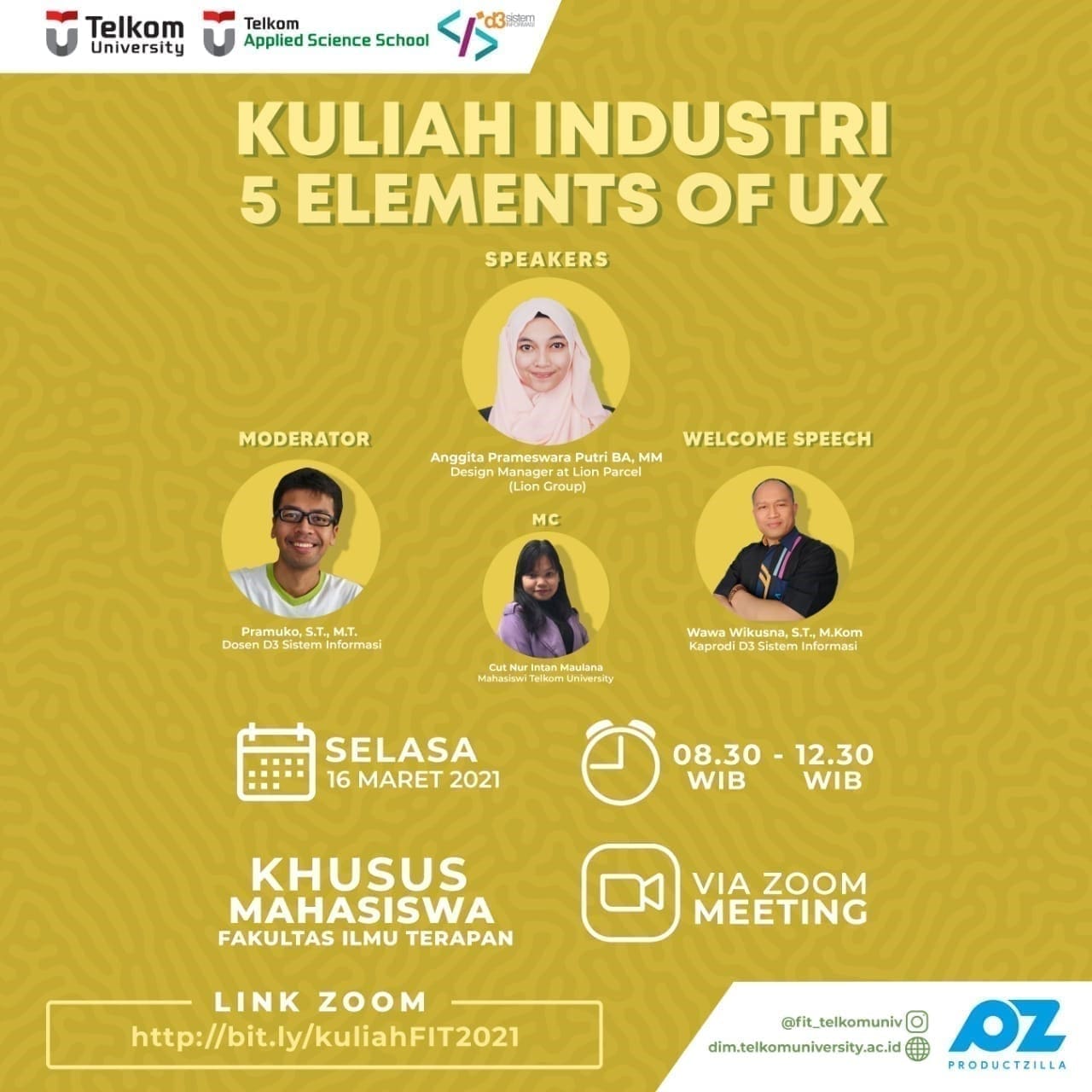 Kuliah Industri oleh D3 Sistem Informasi “5 Elements of UX”