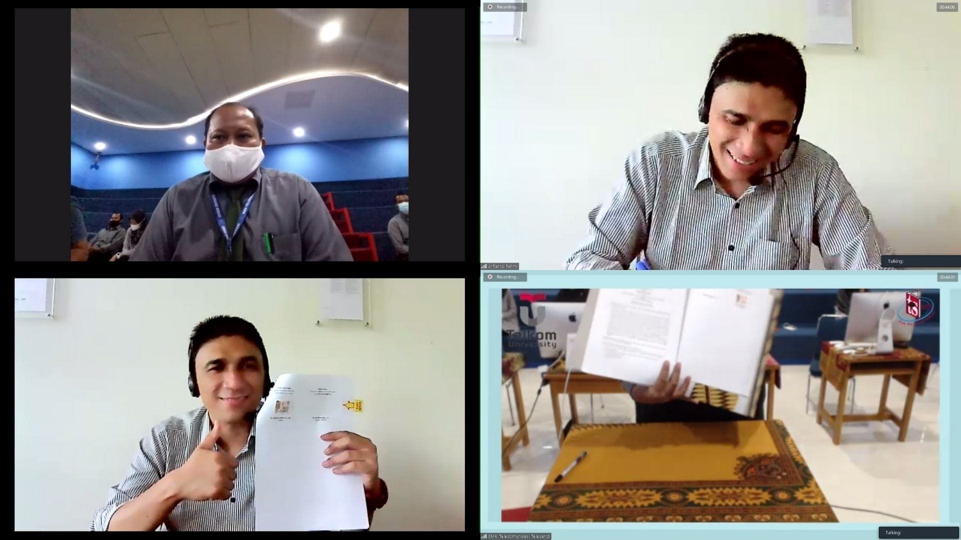 Memorandum of Understanding (PKS) was carried out between the Faculty of Applied Sciences, Telkom University and the Telesandi Bekasi Vocational School