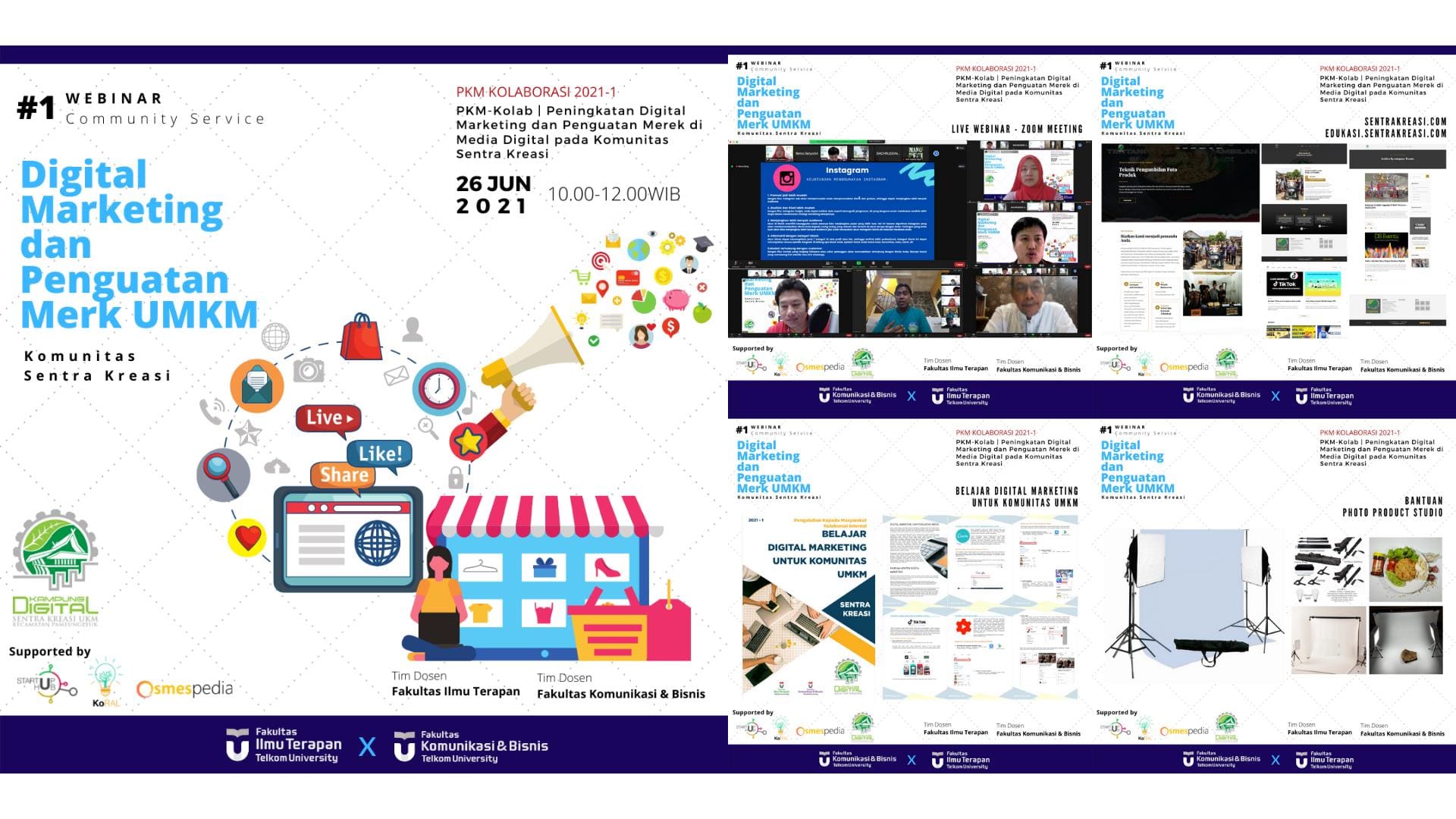 PKM Kolaborasi Internal – Peningkatan Digital Marketing dan Penguatan Merek Di Media Digital pada Komunitas Sentra Kreasi
