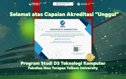 Terakreditasi Unggul: Program Studi D3 Teknologi Komputer Fakultas Ilmu Terapan Telkom University Raih Akreditasi Unggul dari LAM INFOKOM
